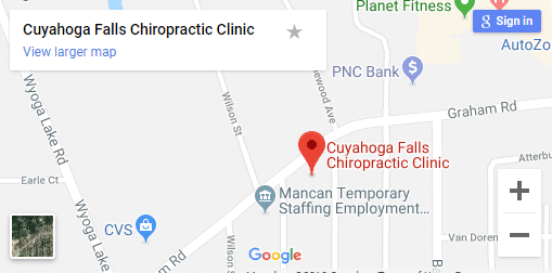 Map of Cuyahoga Falls OH Chiropractors
